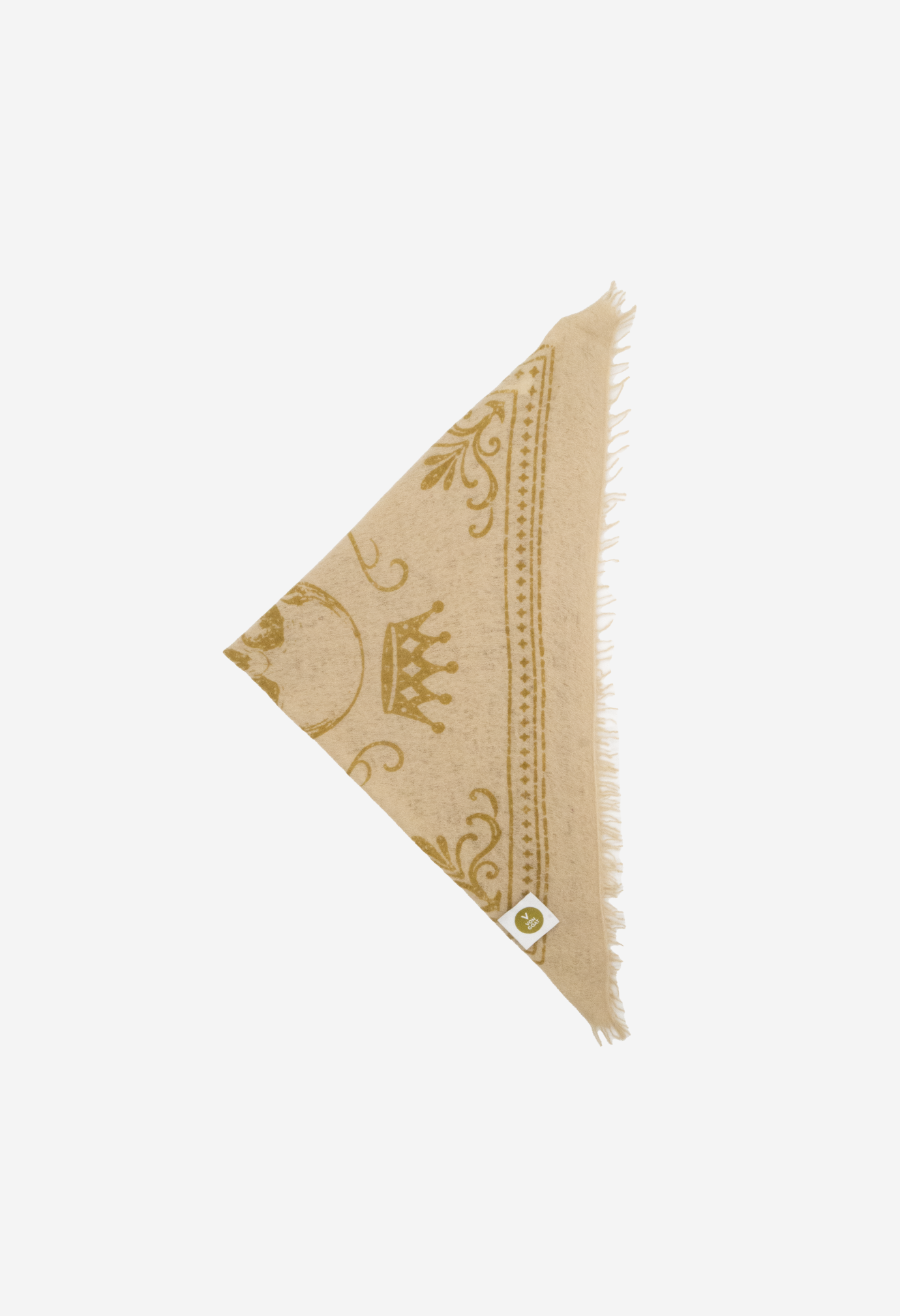 Bandana Skull Biscotti/Bronze mit Fransen