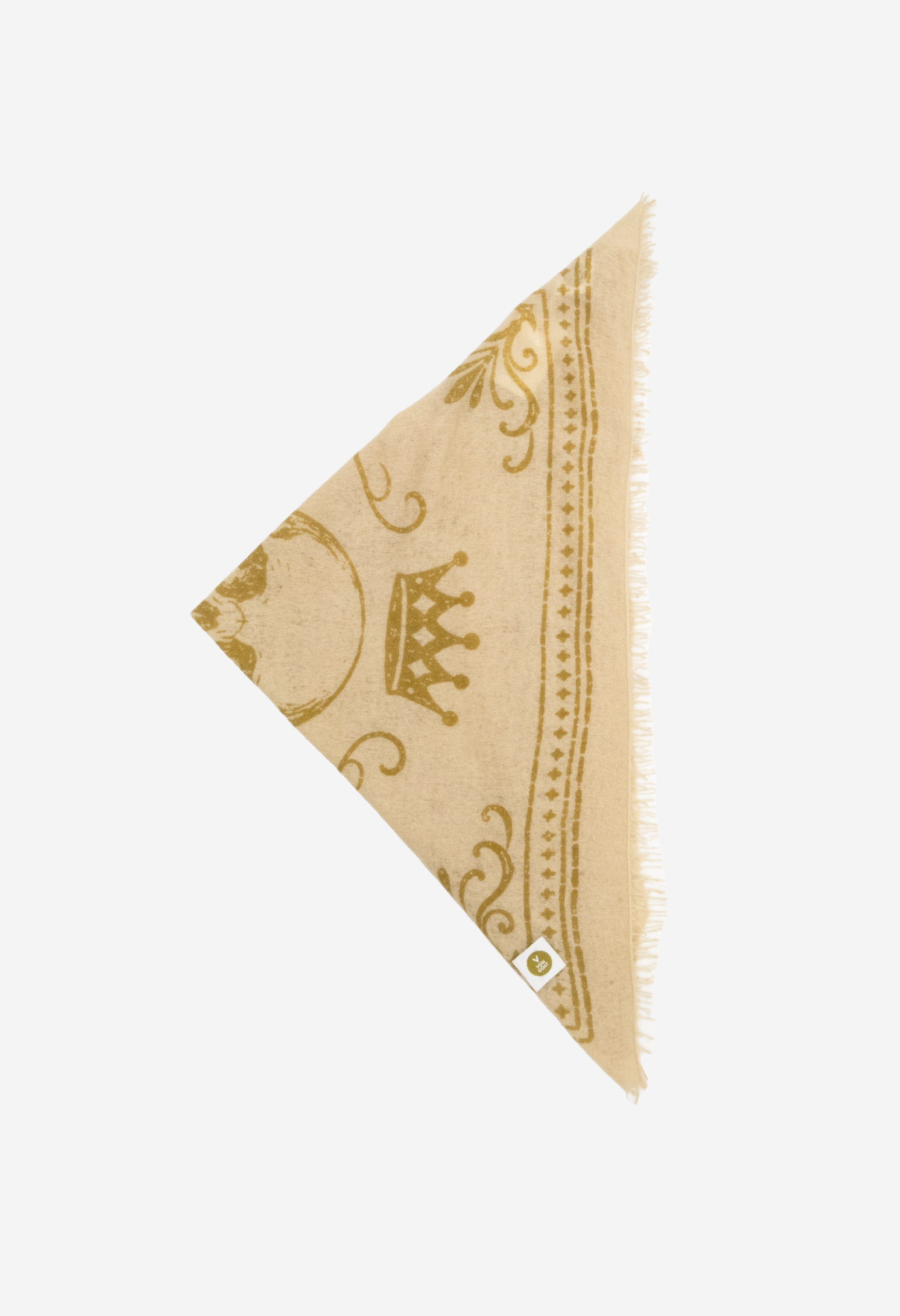 Bandana Skull Biscotti/Bronze XL with fringes