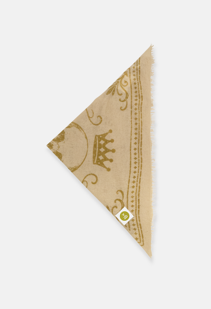 Bandana Skull Biscotti/Bronze XL mit Fransen