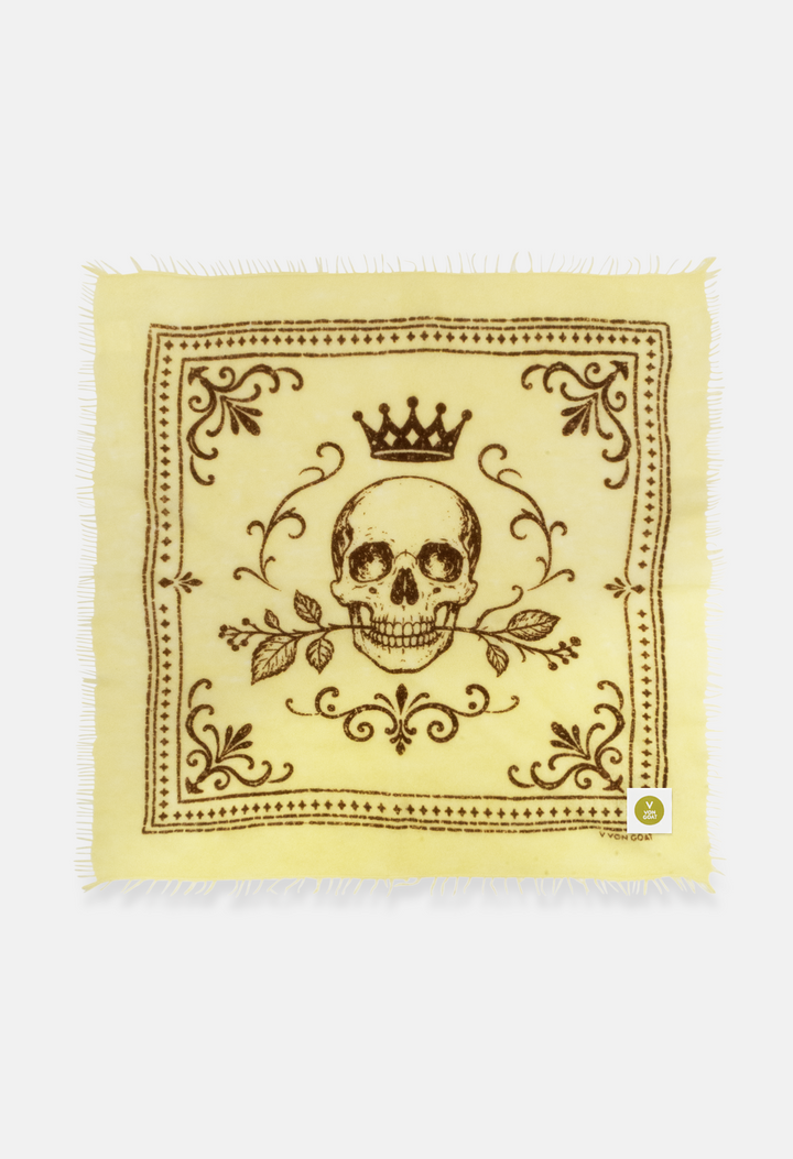 Bandana Skull Yellow/Monk's Robe mit Fransen