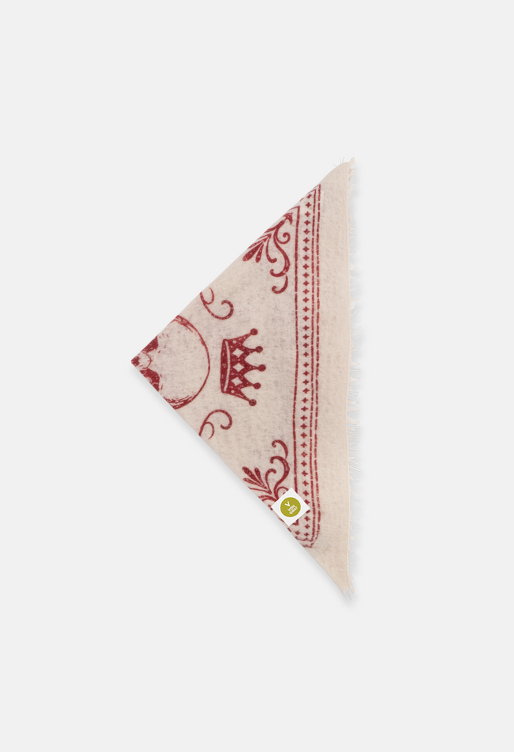 Bandana Skull Swizzle/Red mit Fransen