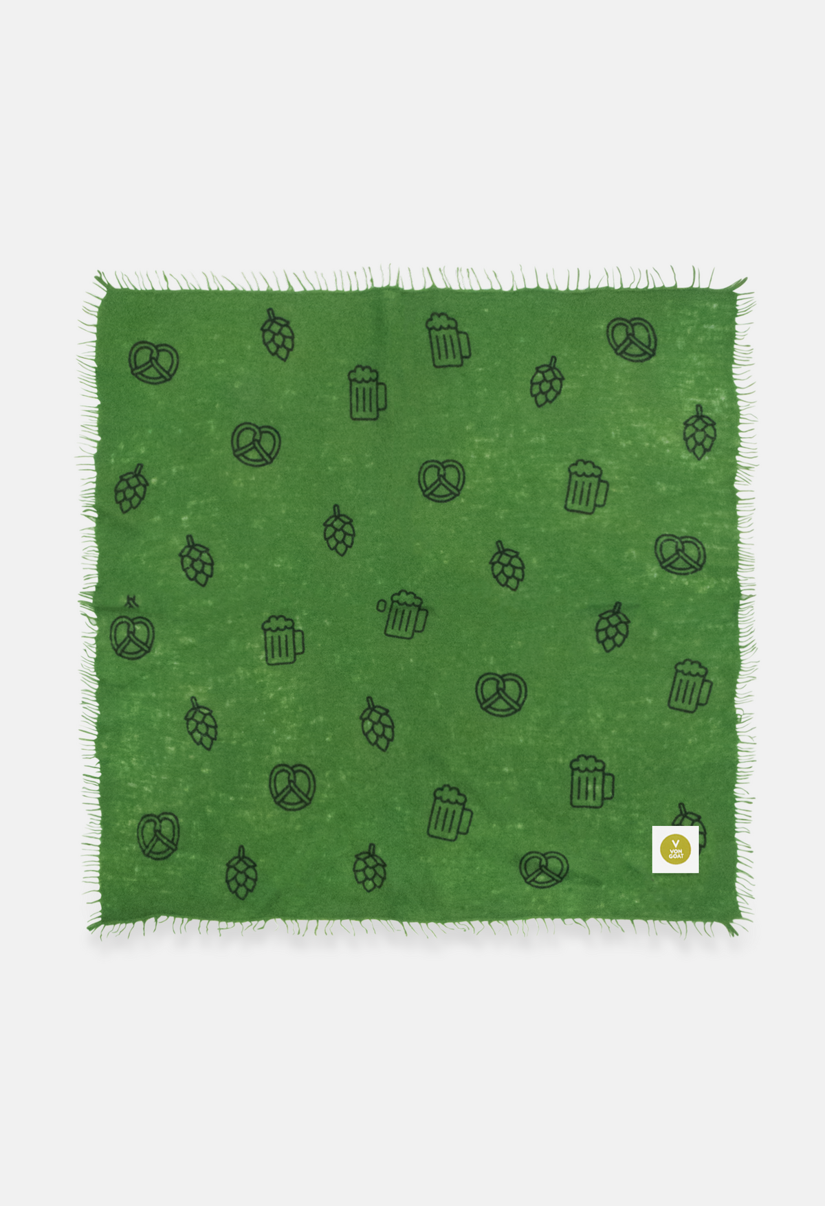 Bandana Tracht Edition Hopfen mit Fransen