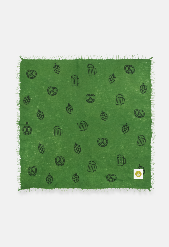 Bandana Tracht Edition Hopfen mit Fransen