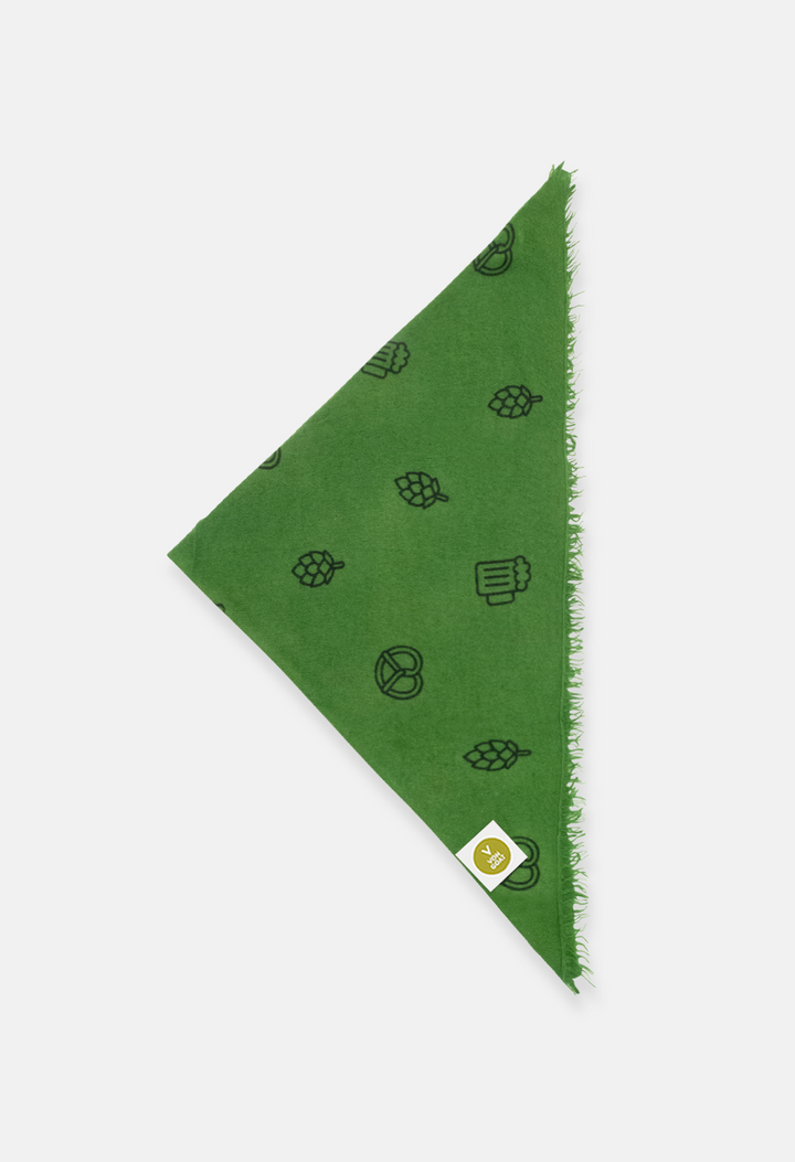 Bandana Tracht Edition Hopfen XL mit Fransen