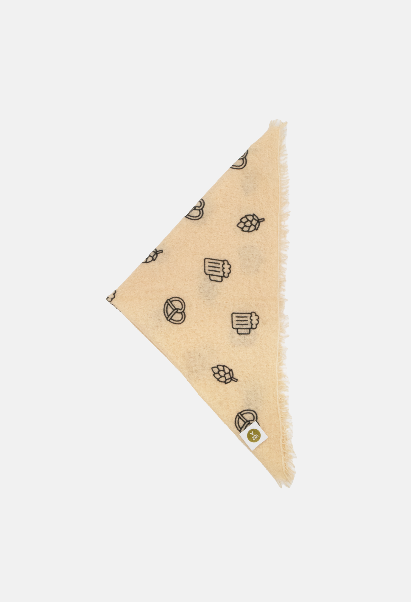 Bandana Wiesn Edition Champagner mit Fransen