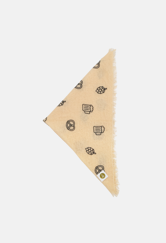 Bandana Wiesn Edition Champagner mit Fransen