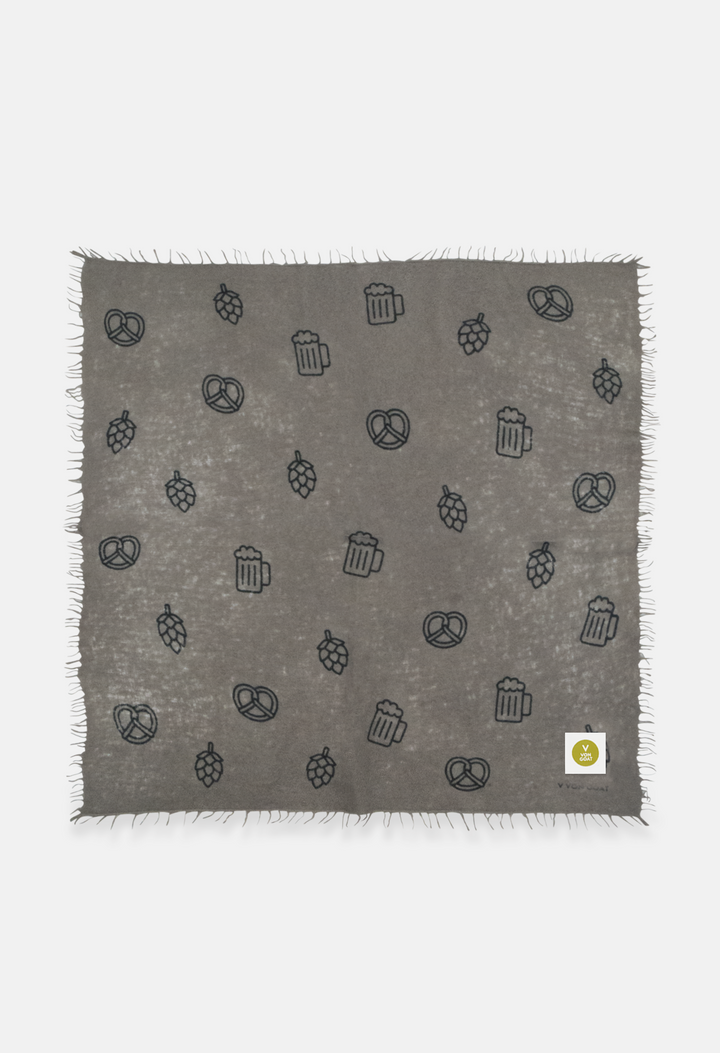 Bandana Tracht Edition Pine Bark mit Fransen