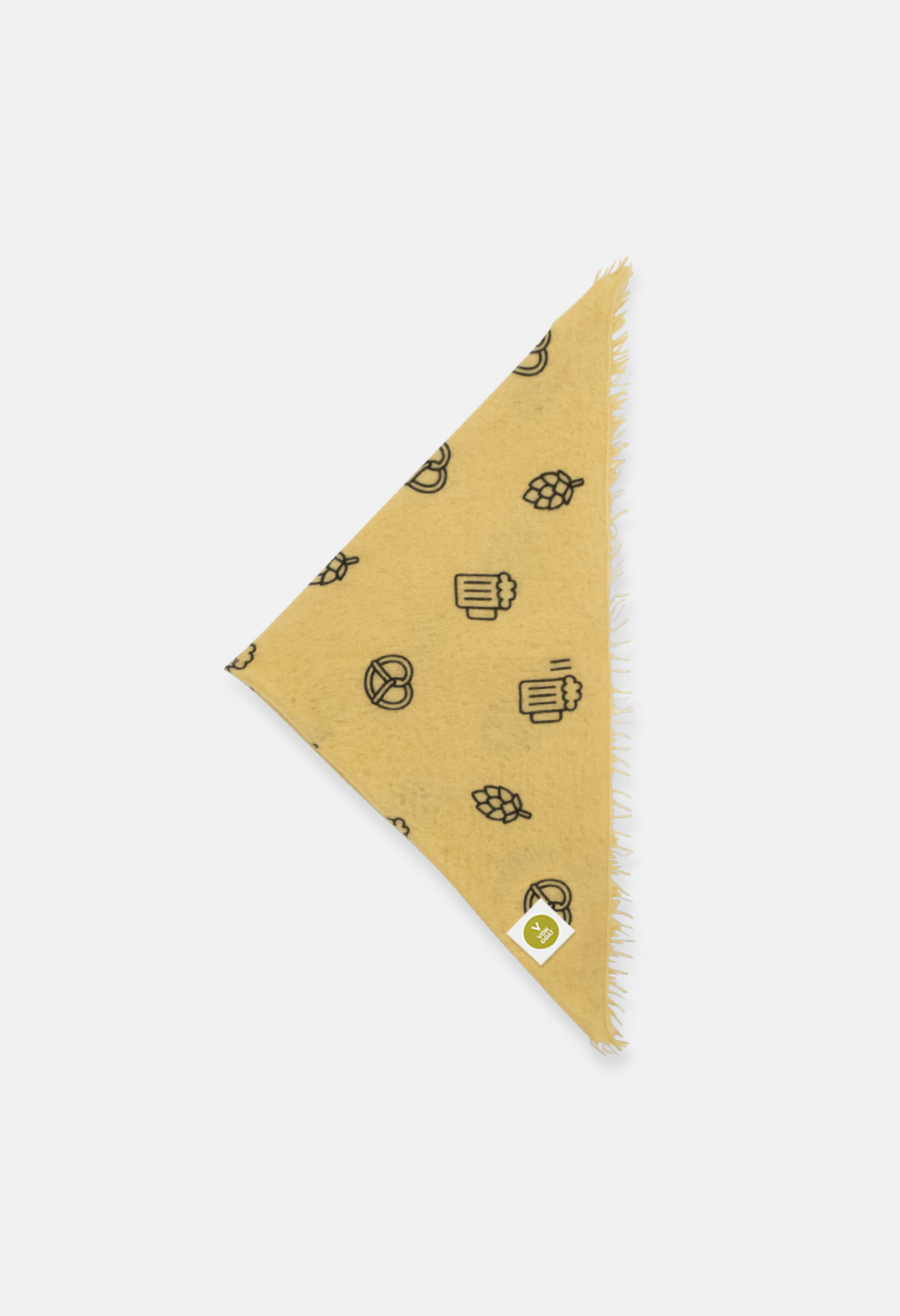Bandana Tracht Edition Butterblume mit Fransen