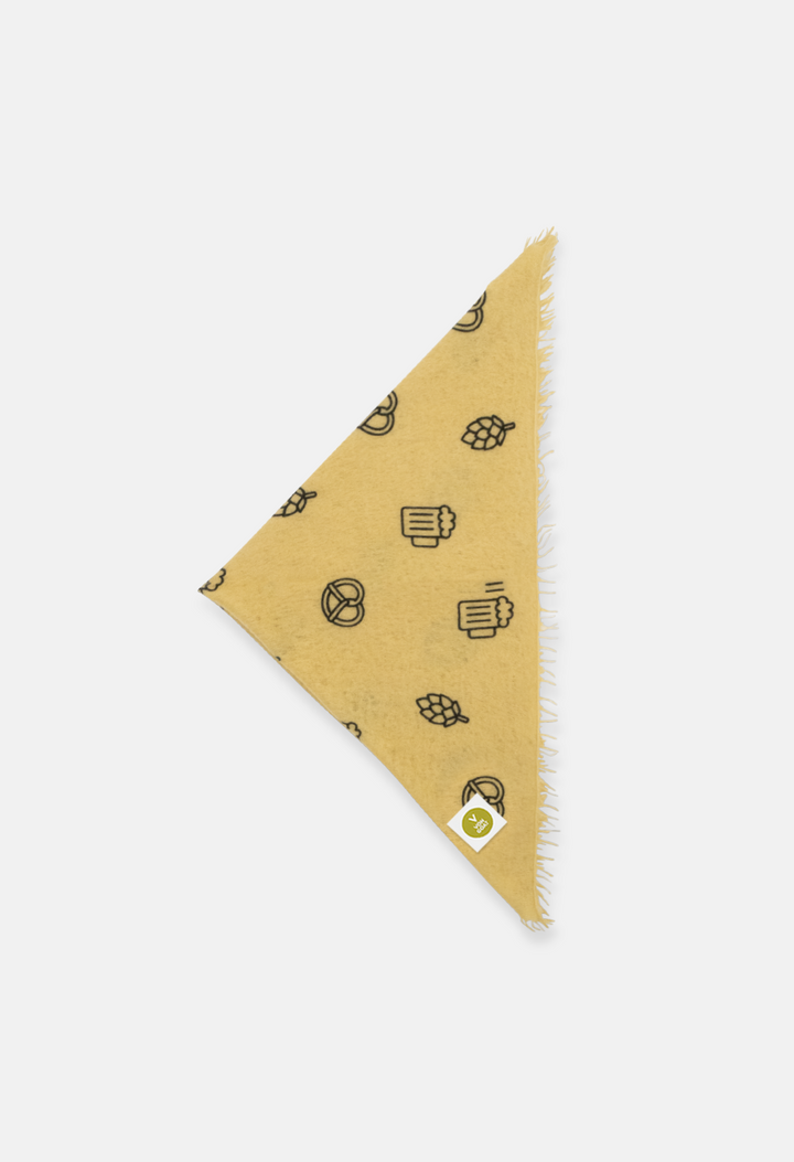 Bandana Tracht Edition Butterblume mit Fransen