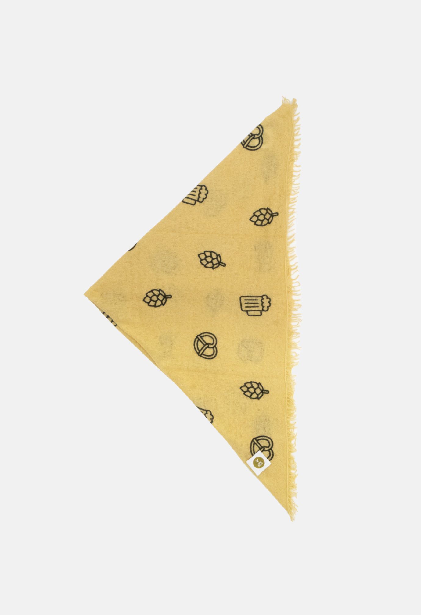 Bandana Wiesn Edition Butterblume XL mit Fransen