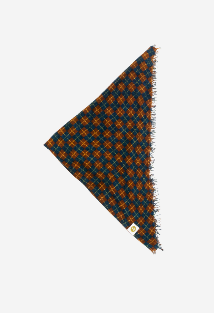 Bandana Checkered A XL with Fringes