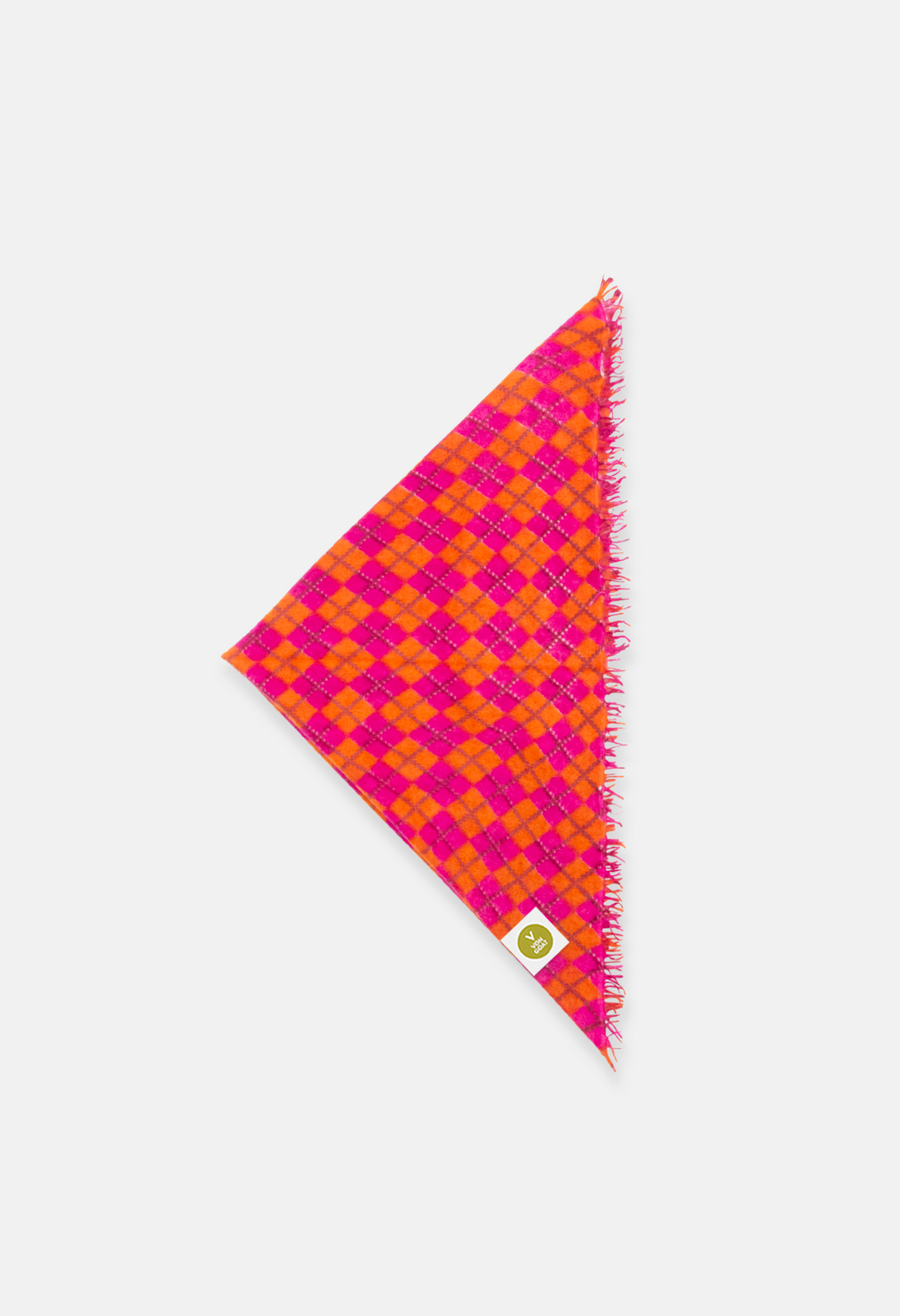 Plaid Bandana C with Fringes