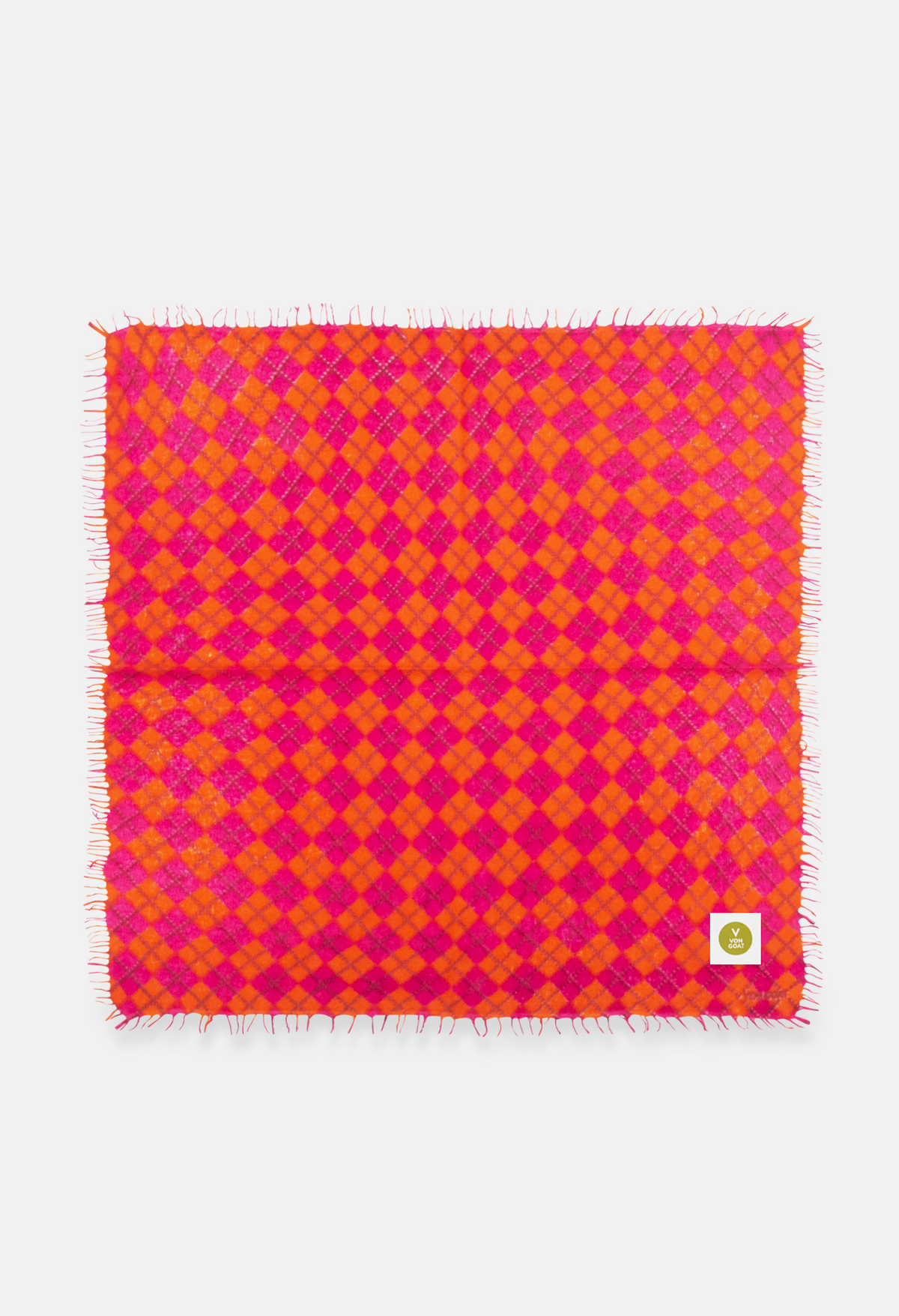 Plaid Bandana C with Fringes