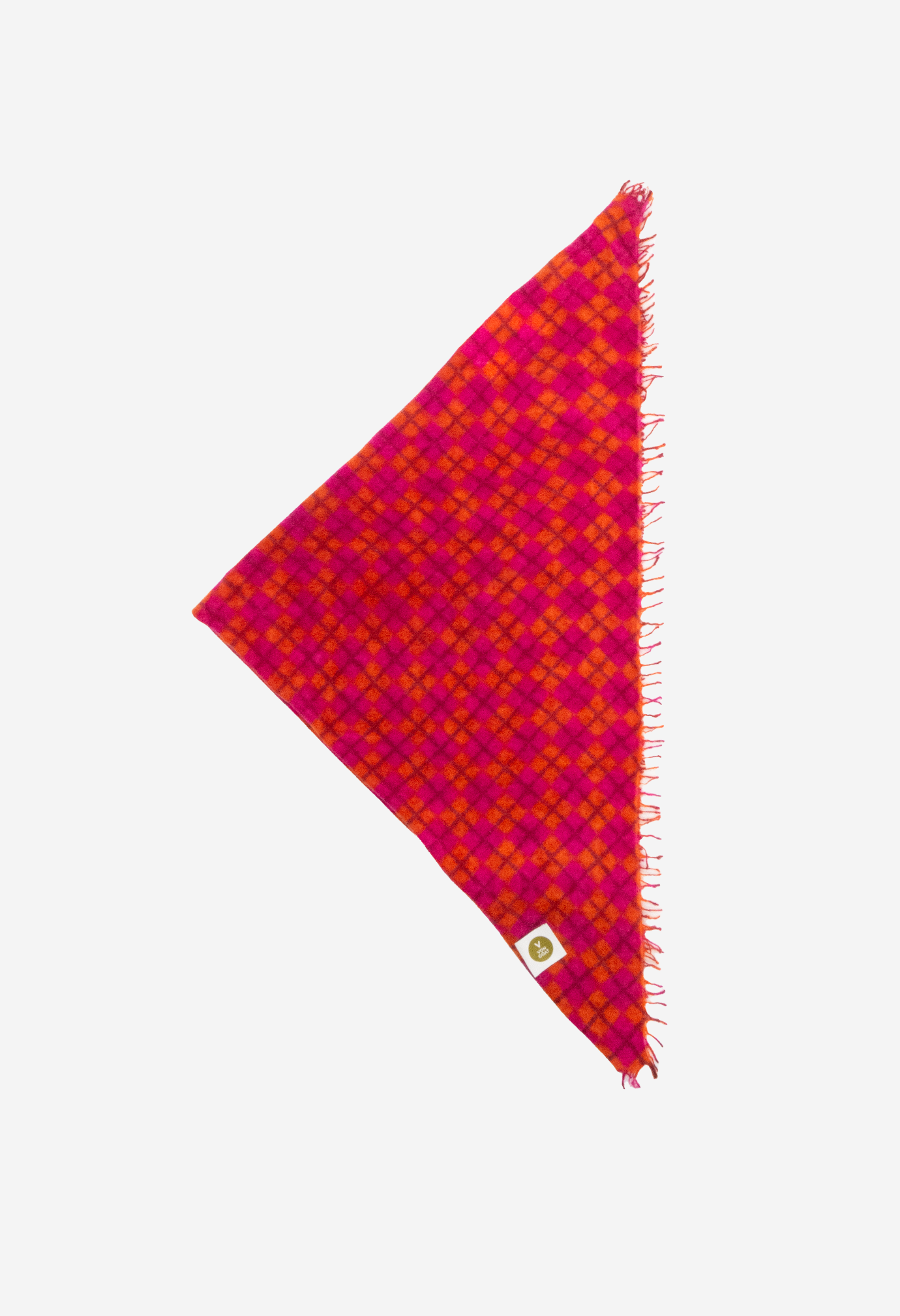Bandana Checkered C XL mit Fransen