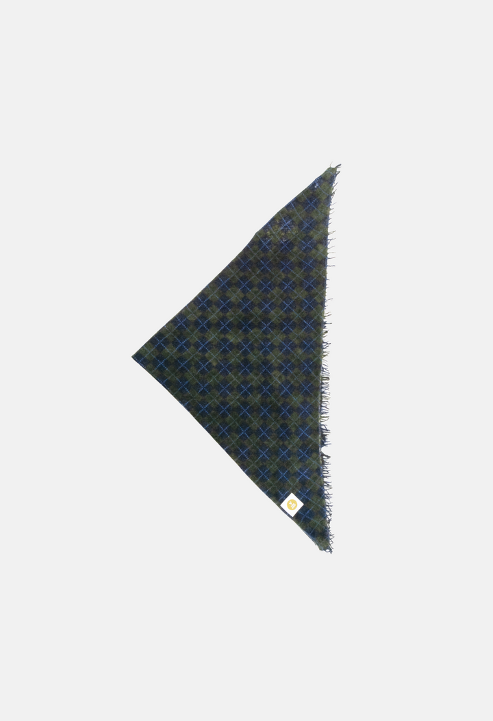 Bandana Kariert D mit Fransen