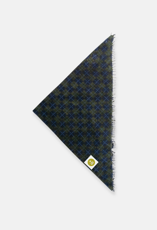 Plaid Bandana XL with Fringes