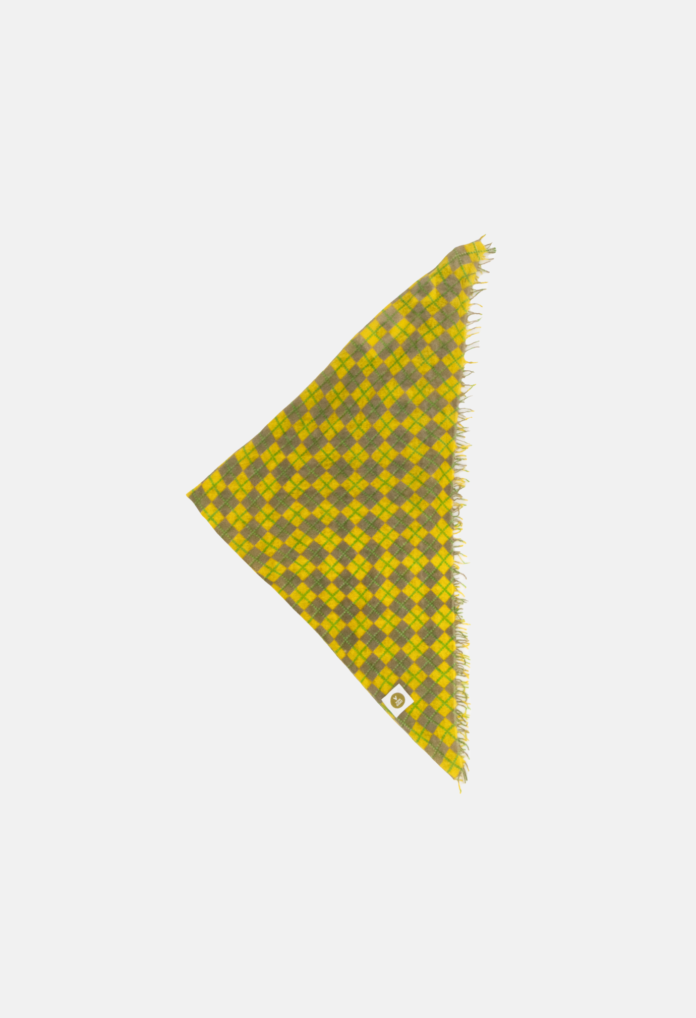 Checkered Bandana E with Fringes