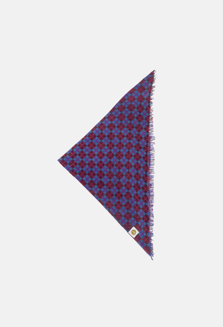 Bandana Kariert F mit Fransen