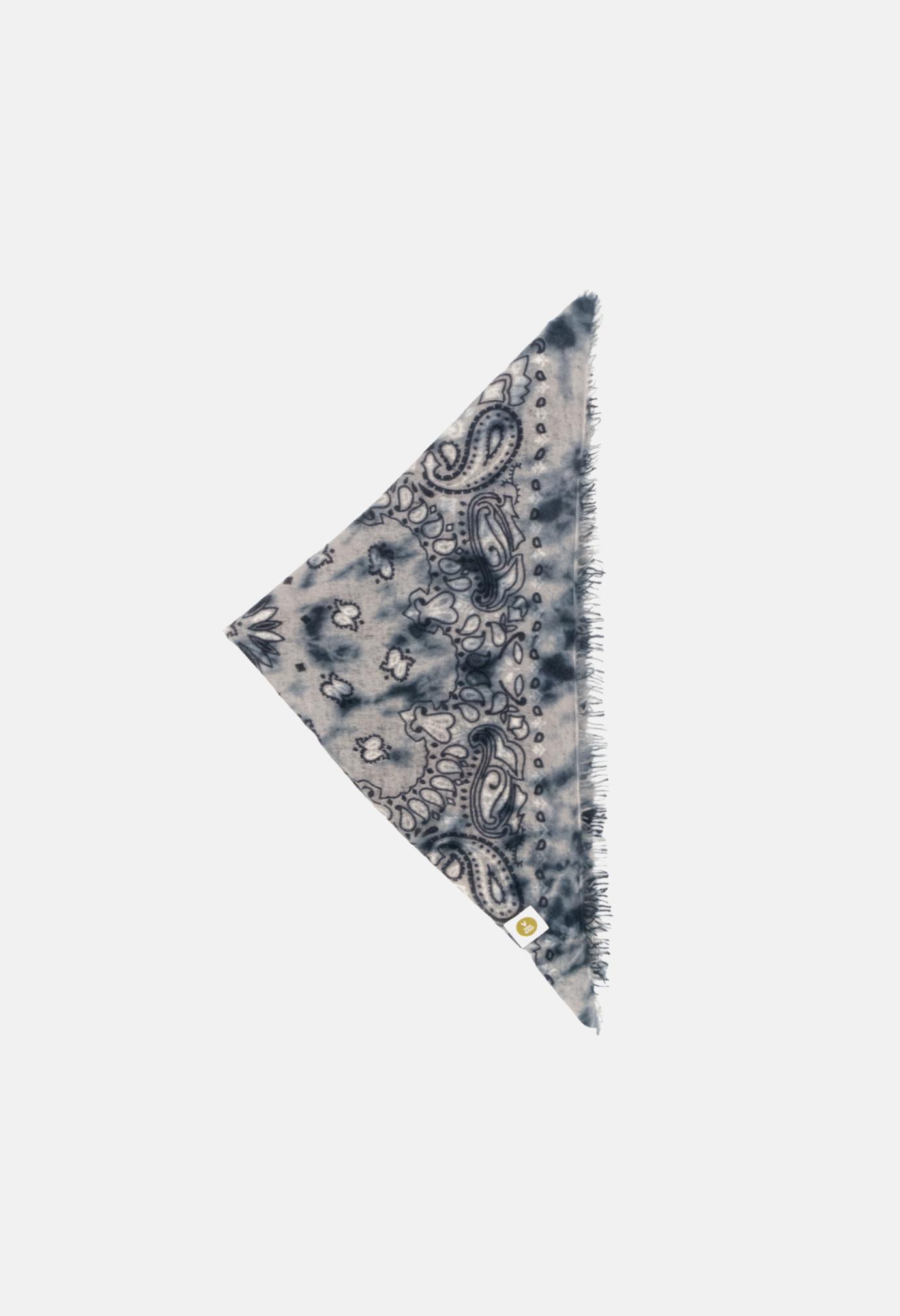 Bandana Paisley Ice Dye E mit Fransen