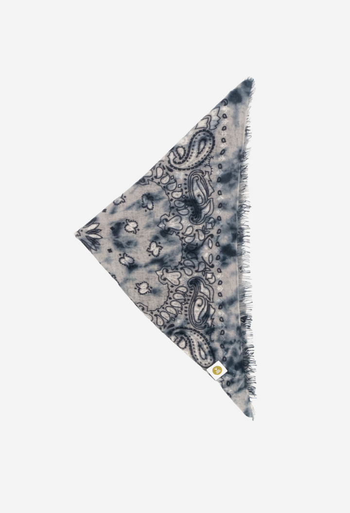 Bandana Paisley Ice Dye E XL mit Fransen