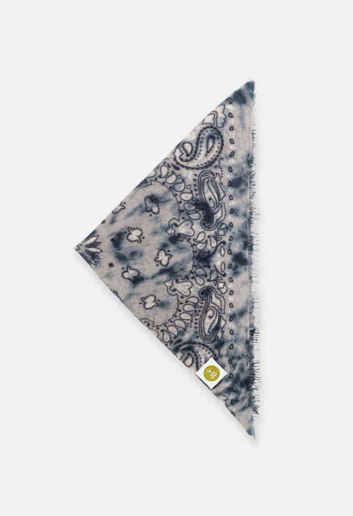 Bandana Paisley Ice Dye E XL mit Fransen