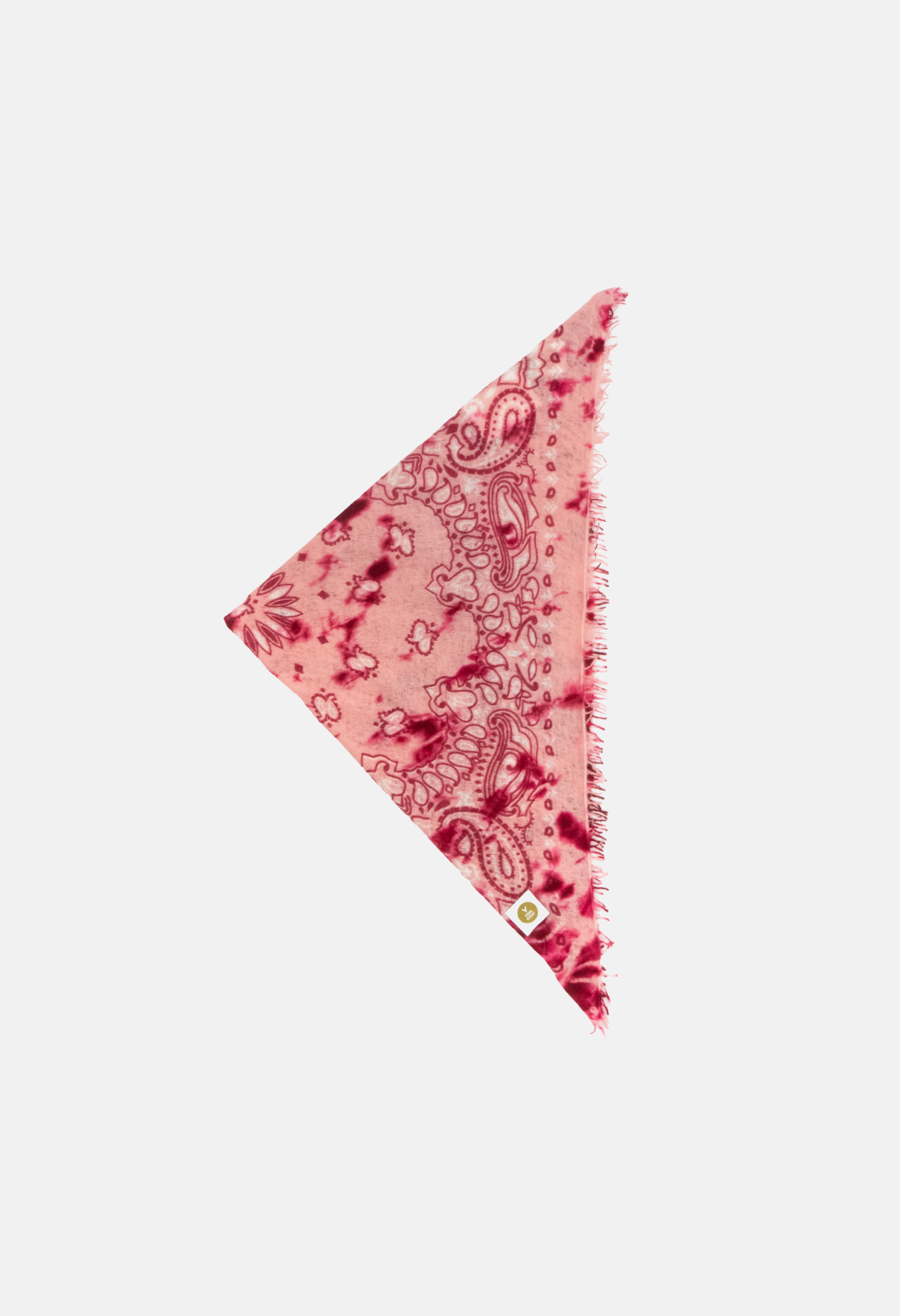 Bandana Paisley Ice Dye F mit Fransen