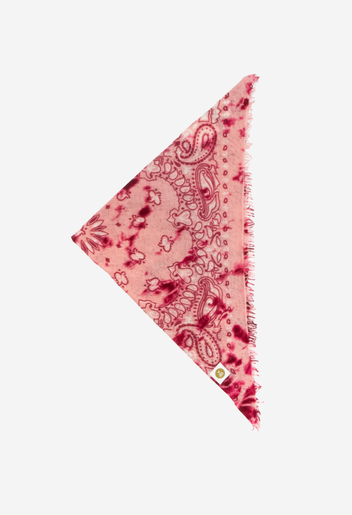 Bandana Paisley Ice Dye F XL with fringes