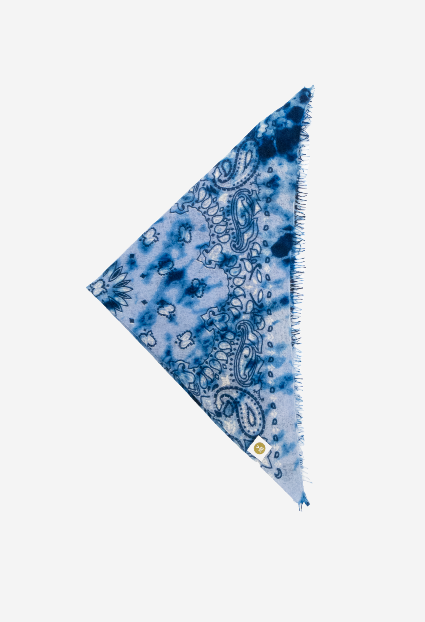 Bandana Paisley Ice Dye H XL mit Fransen