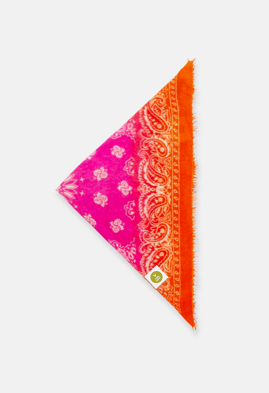 Bandana Paisley AI XL with Fringes