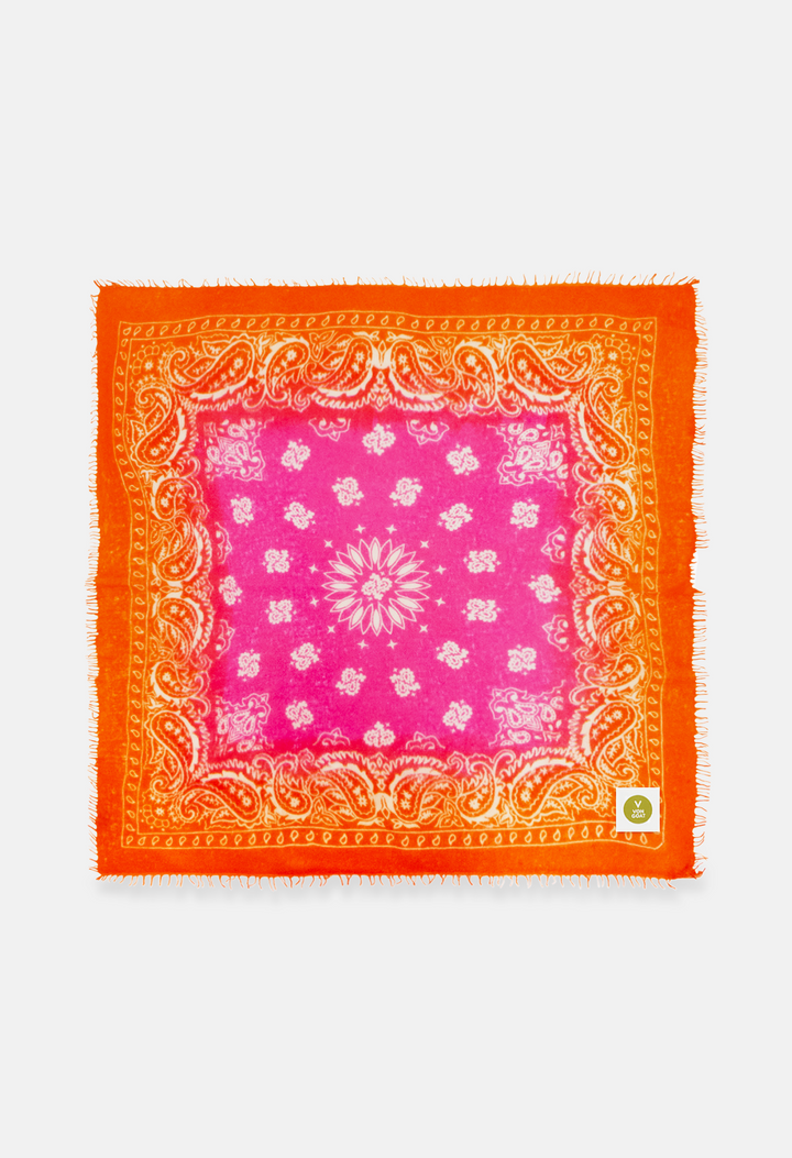 Bandana Paisley AI XL mit Fransen