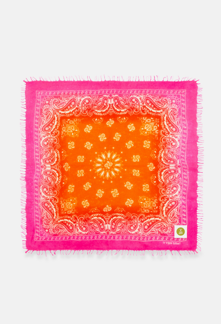 Bandana Paisley AM with Fringes