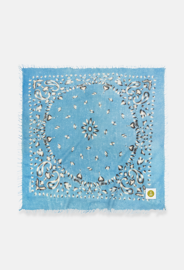 Bandana Paisley AQ with fringes
