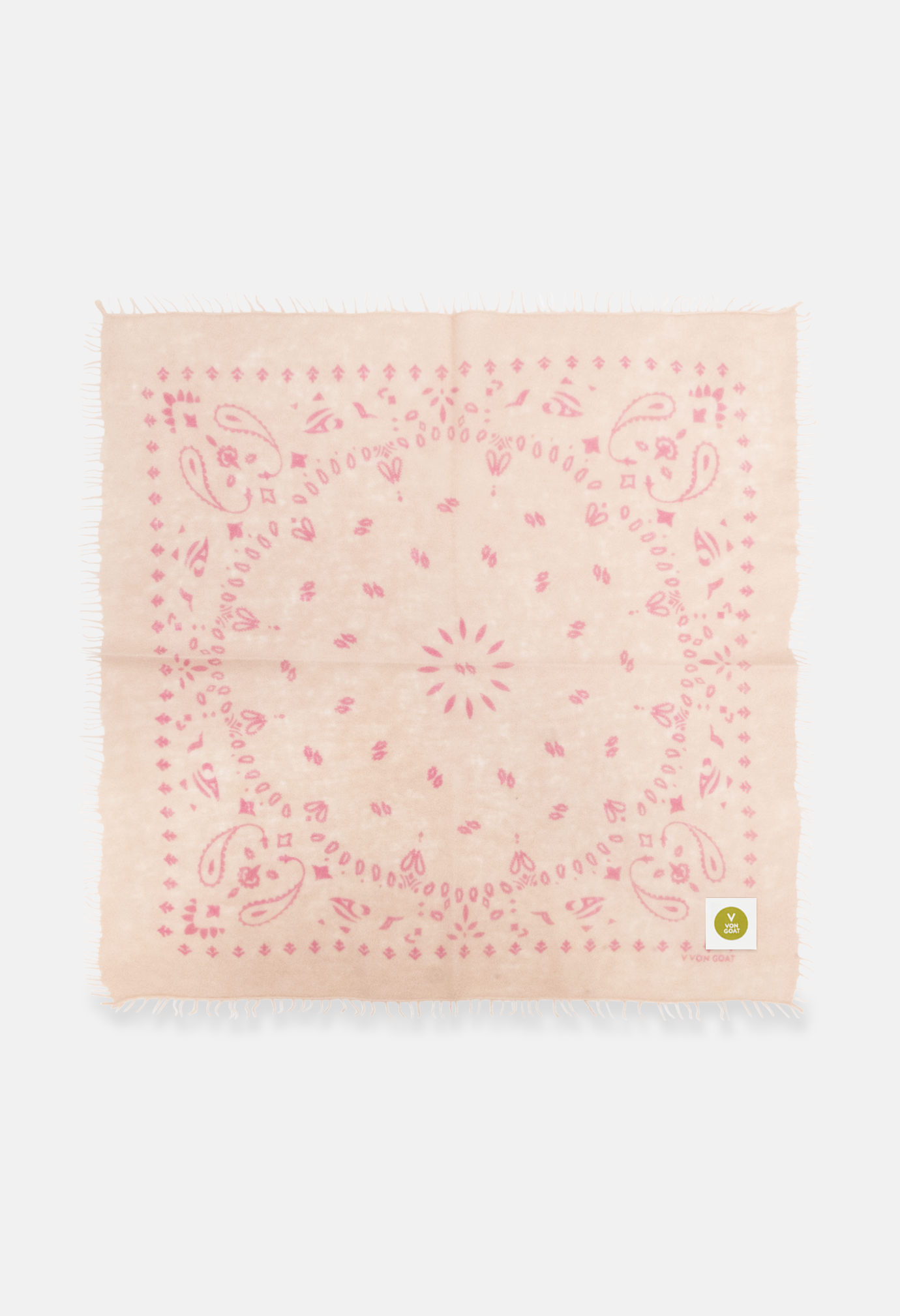 Paisley Q Bandana with Fringes