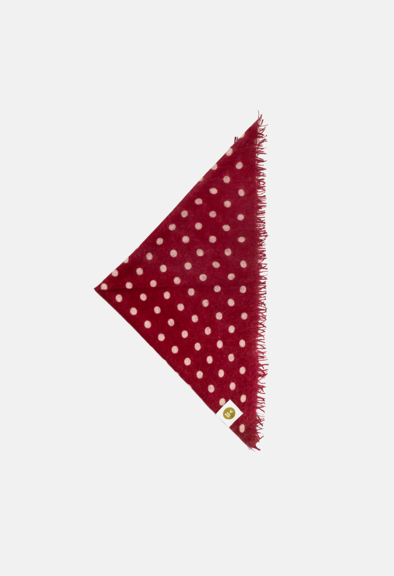 Bandana Polka Dot Rhythmic Red/Rose mit Fransen