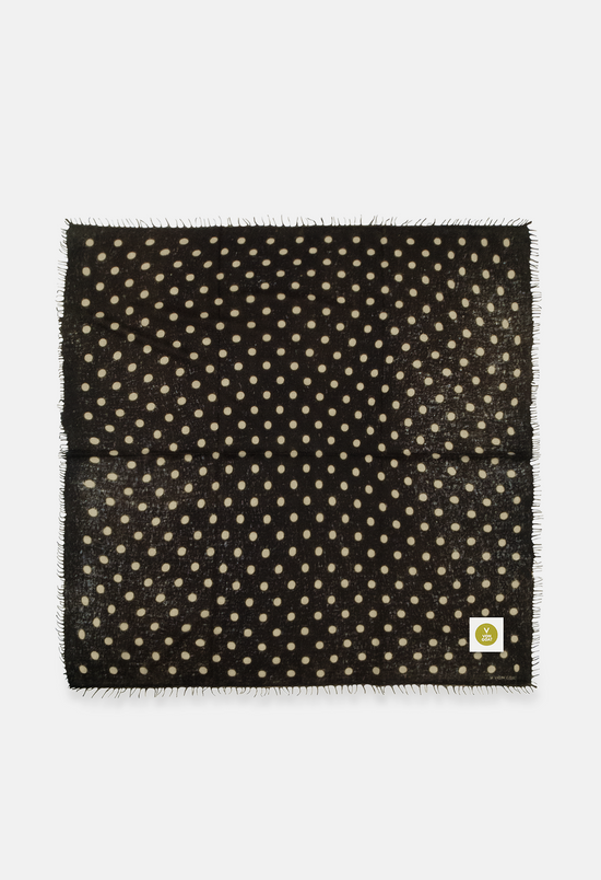 Bandana Polka Dot Canteen/Greige XL mit Fransen