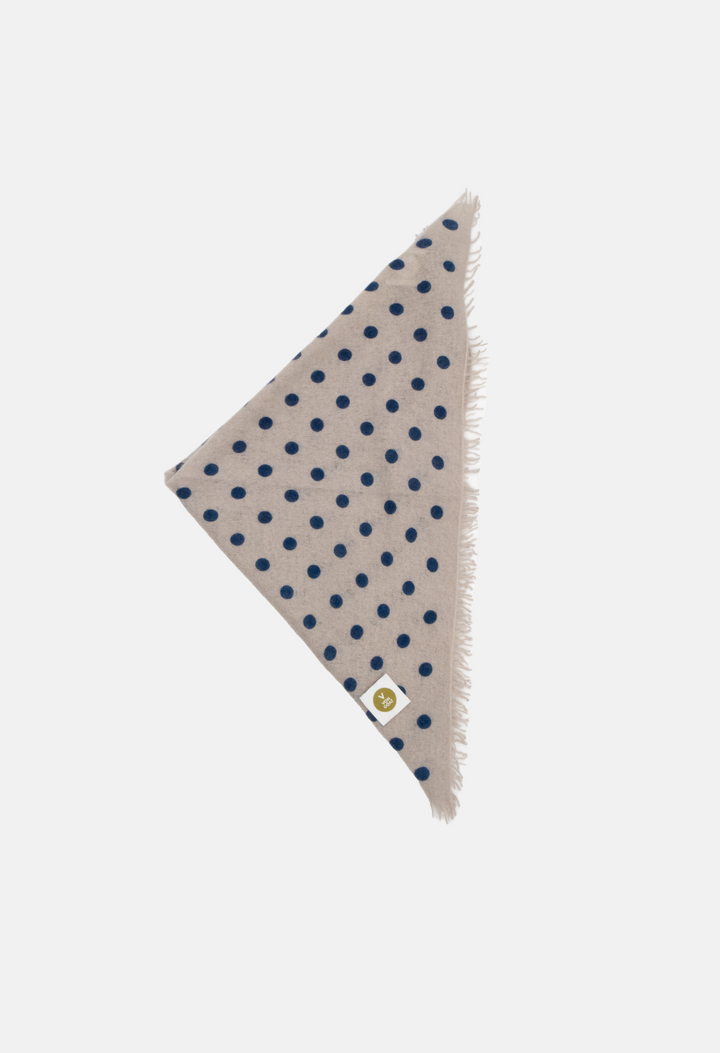 Bandana Polka Dot Sandy/Orca mit Fransen