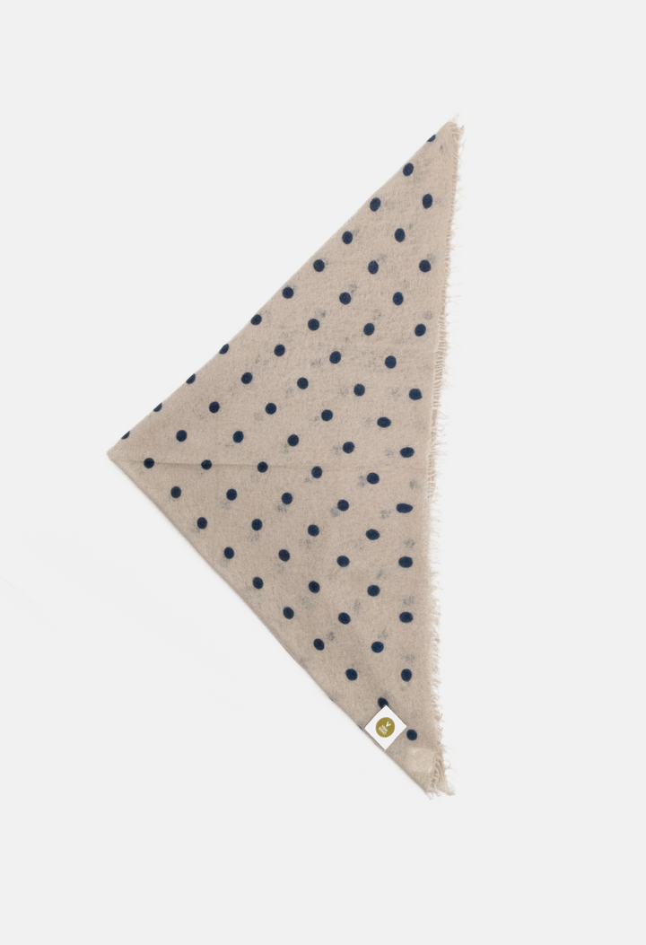 Bandana Polka Dot Sandy/Orca XL mit Fransen