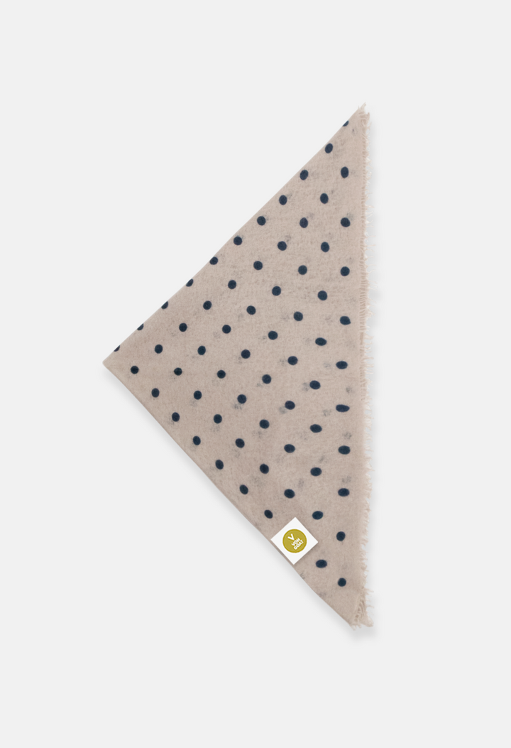 Bandana Polka Dot Sandy/Orca XL mit Fransen
