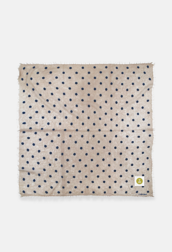 Bandana Polka Dot Sandy/Orca XL mit Fransen