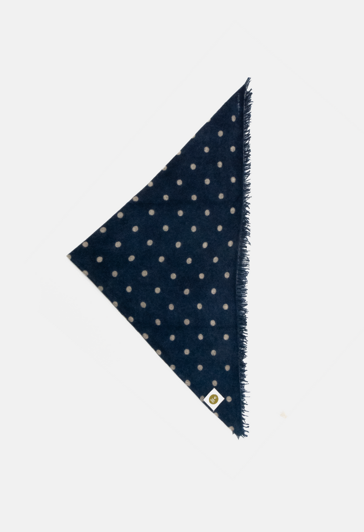 Bandana Polka Dot Orca/Sandy XL mit Fransen