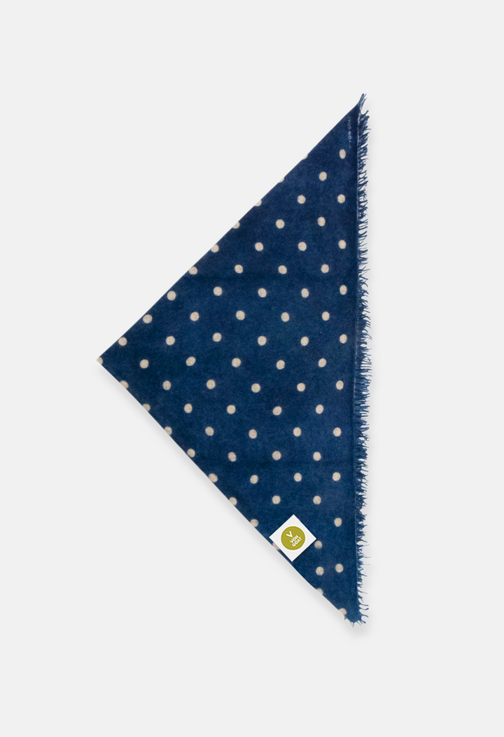 Bandana Polka Dot Orca/Sandy XL mit Fransen