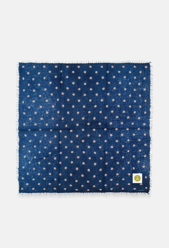 Bandana Polka Dot Orca/Sandy XL mit Fransen