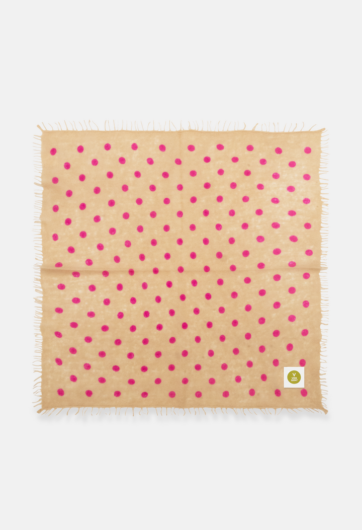 Bandana Polka Dots Dust/Sugar Plum mit Fransen