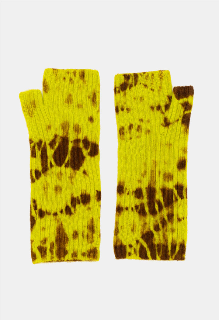 FINGERLESS MITTENS NEON YELLOW/ICED KOFFY