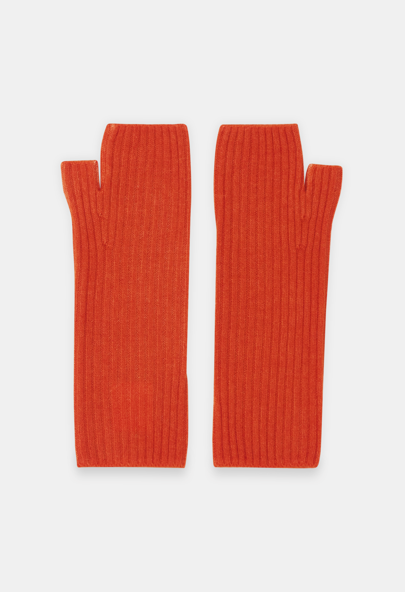 FINGERLESS MITTENS ORANGE DAISY