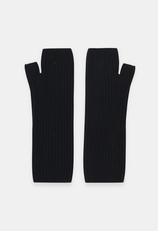 FINGERLESS MITTENS BLACK