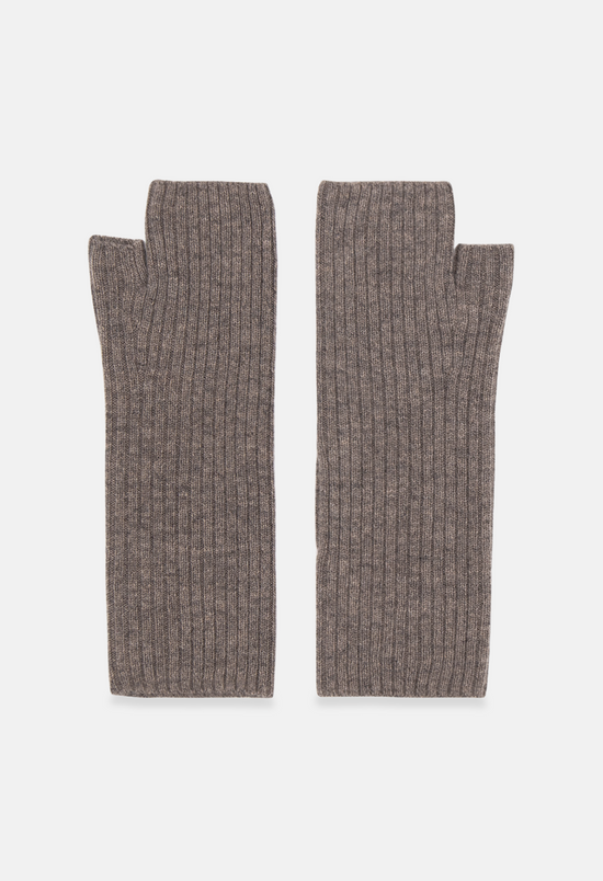 Fingerless Mittens Mel. Brown