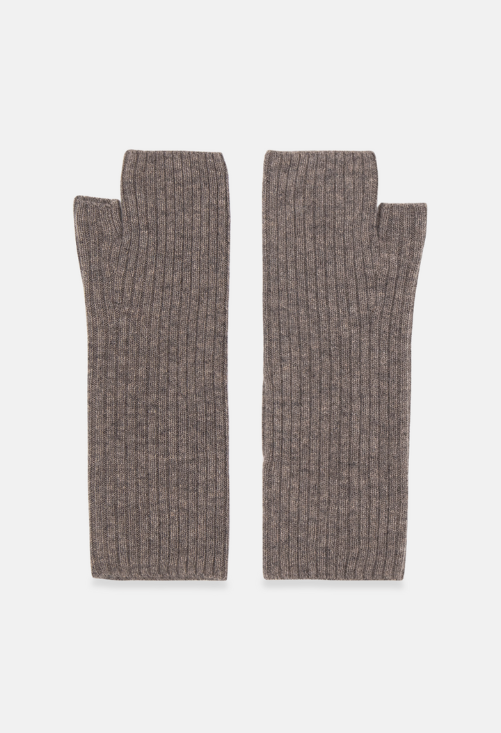 Fingerless Mittens Mel. Brown