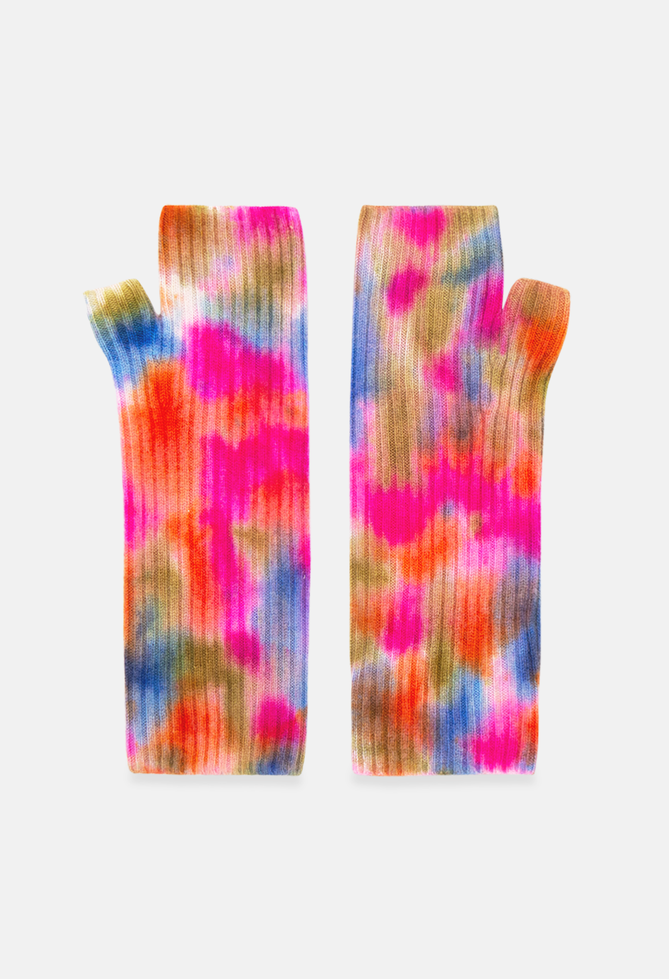 FINGERLESS MITTENS ICE DYE A