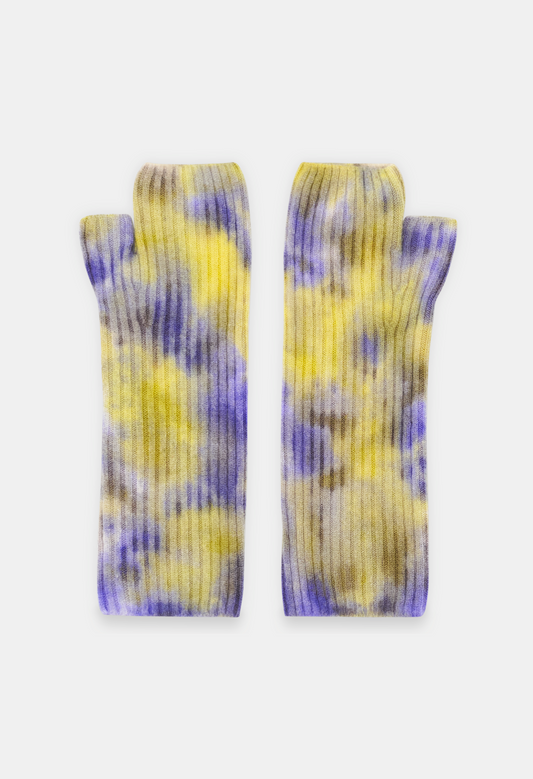 FINGERLESS MITTENS ICE DYE B